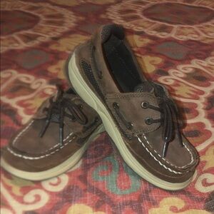 Sperry Kids Brown Moccasins